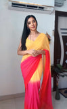New Multi-Color One-Minute Georgette Saree: Modern Draping for a Timeless Look