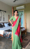 Make a Bold Statement with This Multi-Color Georgette Saree: Drapes in Just One Minute