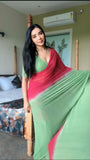 Make a Bold Statement with This Multi-Color Georgette Saree: Drapes in Just One Minute