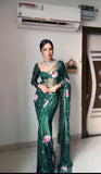 Modern Style Meets Tradition in Ready-to-Wear Organza Sarees