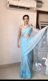 Instant Charm: Lightweight Organza Saree for Modern Indian Women
