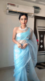 Instant Charm: Lightweight Organza Saree for Modern Indian Women