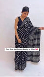 Elegant Mul Mul Cotton Ready-to-Wear Saree with Hidden Pocket for Daily Comfort