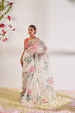 Graceful Organza Ready-to-Wear Saree for Effortless Festive Elegance