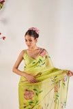 Graceful Organza Ready-to-Wear Saree for Effortless Festive Elegance
