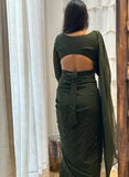 Adorable Green georgette With Verdant Blouse Piece