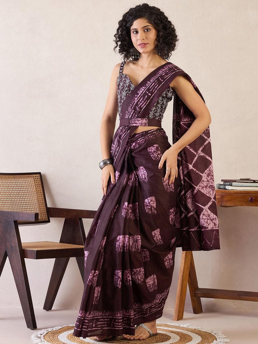 Elegant Draped Saree with Convenient Side Pocket – No Hassle Draping
