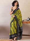 Capricious 1-Minute Ready To Wear Green MUL COTTON Saree
