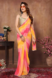 Effortless Multi-Color Georgette Saree: Perfect for Quick and Stylish Dressing