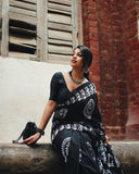 Amazing One-Minute Wear Printed Cotton Saree for Effortless Style and Comfort