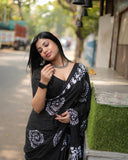 Amazing One-Minute Wear Printed Cotton Saree for Effortless Style and Comfort