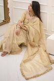 Ravishing 1-Minute Ready To Wear Beige Cotton Silk Saree