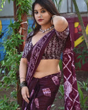 Elegant Ready-to-Wear Saree with Hidden Side Pocket for Convenience