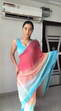 Admirable 1-Minute Ready To Wear georgette multi colour Saree