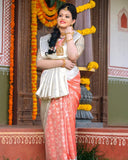 Radiant Peace Kanjivaram Soft Silk Saree with Beautiful Border - Ideal Festive Wear