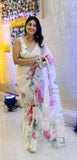 Effortless Elegance: Organza Ready-to-Wear Saree with Stitched Blouse Included