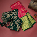 Exquisite Red Kanjivaram Saree with Eye-Catching Pallu and Matching Border