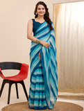 Beautifully Printed One-Minute Wear georgette for a Trendy, No-Hassle Look