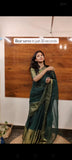 Green Color Chiffon Saree: Trendy One-Minute Draping for Modern Elegance