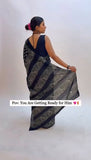 Elegant Mul Mul Cotton Ready-to-Wear Saree with Hidden Pocket for Daily Comfort
