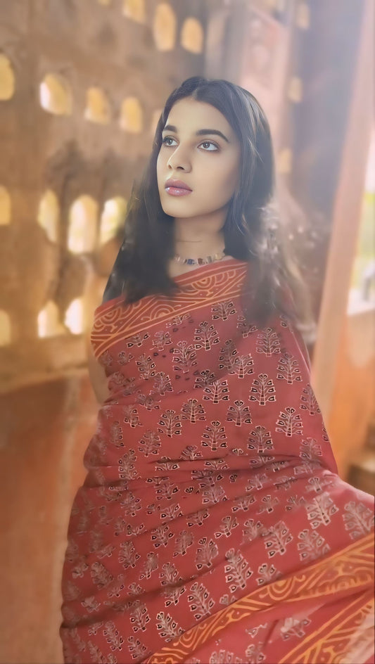 Stylish Mul Mul Ready Saree with Pocket – Lightweight, Easy Wear for Daily Looks