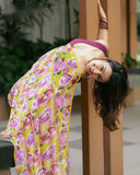 One-Minute Draping Yellow-Color Georgette Saree: The Perfect Blend of Fashion and Convenience