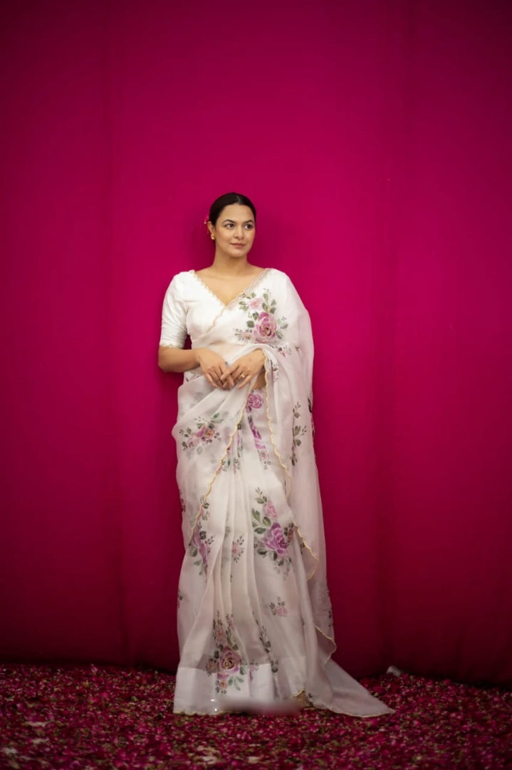 Ready-to-Wear Organza Saree: Light, Luxe, and Timelessly Beautiful