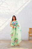 Ready-to-Wear Organza Saree with Blouse for Effortless Elegance