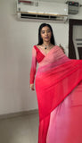 One-Minute Wear Georgette Saree in Stunning Multi-Colors: Perfect for Every Occasion