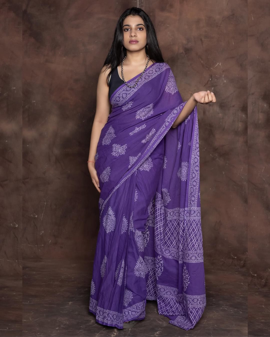 Lightweight Ready-to-Wear Mul Mul Saree with Convenient Pocket – Perfect for Any Occasion