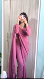 Admirable 1-Minute Ready To Wear  light purple georgette  Saree