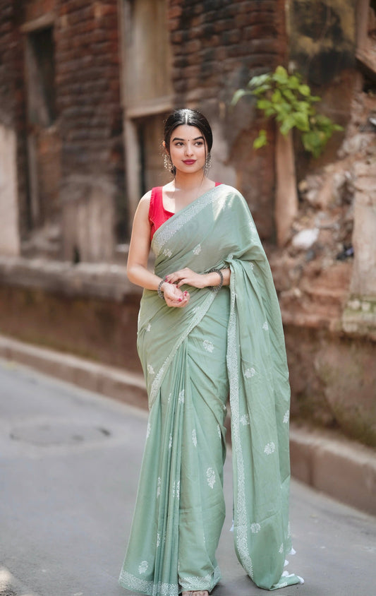 Soft Mul Mul Cotton Saree with Pocket – Effortless Draping for Modern Women