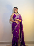 Mul Mul Cotton Ready To Wear Saree with Pocket – Elegant & Effortless Style