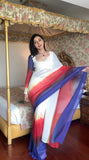 Bold and Beautiful Multi-Color Georgette Saree – Ready to Wear with Style