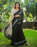 Amazing One-Minute Wear Printed Cotton Saree for Effortless Style and Comfort