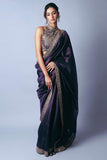 Flameboyant Purple Fancy Silk Saree With Designer Blouse Piece