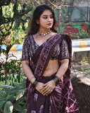 Elegant Ready-to-Wear Saree with Hidden Side Pocket for Convenience
