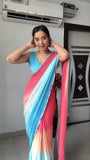 Admirable 1-Minute Ready To Wear georgette multi colour  Saree