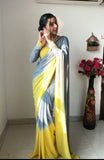 Effortless Elegance: Multi Color Georgette One-Minute Wear Saree for Instant Glam.