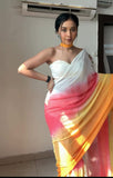 Quick & Stunning Multi One-Minute Wear Multi Color Saree for Effortless Elegance
