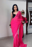 One Minute Wear Multi Color Georgette Saree: A Blend of Elegance and Simplicity for All Events