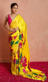 Effortless Elegance: Satin Ready-to-Wear Saree with Stitched Blouse Included