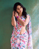 Chic and Comfortable Multi-Color One-Minute Wear Georgette Saree for All Occasions